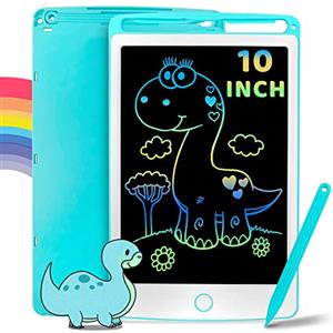 Richgv 10 Pollici Tavoletta Grafica, Lavagna Magnetica per Bambini, Portatile Lavagnetta LCD, Lavagnetta Cancellabile Elettronica, Giochi di Viaggio, Regali Natale per Bambini 3 4 5 6 7 anni