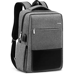 HOMIEE Zaino PC Portatili, Zaino Antifurto Impermeabile con Porta USB, Zaino per Computer Affari da 15.6 Pollici Notebook, Zaino Lavoro Uomo Donna per Casual Scuola Viaggio