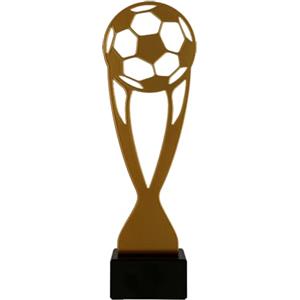 Larius Coppa di metallo da calcio - Trofeo d'onore con/senza testo desiderato (senza testo desiderato)