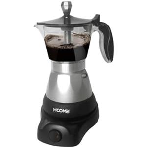 Hoomei Anthis Informatica - CAFFETTIERA Moka ELETTRICA 400W per 1 2 3 Tazze Macchina per Caffe MACINATO