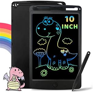 Richgv 10 Pollici Tavoletta Grafica, Lavagna Magnetica per Bambini, Portatile Lavagnetta LCD, Lavagnetta Cancellabile Elettronica, Giochi di Viaggio, Regali Natale per Bambini 3 4 5 6 7 Anni