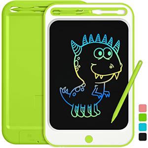 Richgv 10 Pollici Tavoletta Grafica, Lavagna Magnetica per Bambini, Portatile Lavagnetta LCD, Lavagnetta Cancellabile Elettronica, Giochi di Viaggio, Regali Natale per Bambini 3 4 5 6 7 anni