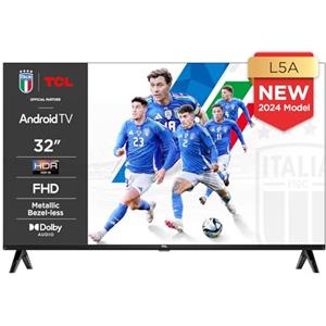 TCL 32L5A, TV da 32 pollici, FHD, smart TV HDR supportata su Android TV (modalità bambino, Dolby Audio, compatibile con Google Assistant)