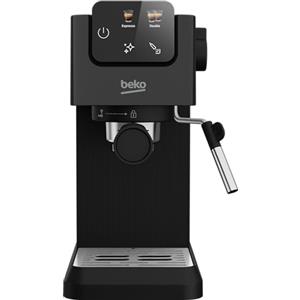Beko CEP5302B - Macchina Caffè Espresso Manuale, Montalatte Integrato, 1,1 L, 15 bar - Nero, 14,5 x 42,5 x 35,5h cm