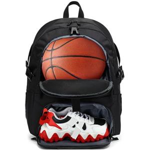 Primaoace Borsa da calcio per giovani - zaino da calcio e borse per basket, pallavolo e sport da calcio, include scarpe a tacchetti e scomparto a sfera separato