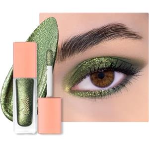 Oulac Ombretto Liquido Glitter Verde Chiaro-Eyeliner Liquido Metallico Brillanti| Trucco Liquido Glitterato per gli Occhi| Vegan& Cruelty-Free, 5.4g (20)
