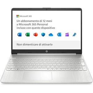 HP Laptop 15s-fq3003sl, Notebook, Intel Celeron N4500, RAM 4GB DDR4, SSD 128 GB, Grafica Intel UHD, Schermo 15.6