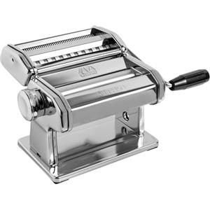 Marcato Macchina per la Pasta, Atlas 150, Pasta Maker, Pasta Fresca, Lasagne, Fettuccine, Tagliolini, Acciaio Cromato, Compatibile con 11 Formati Extra,