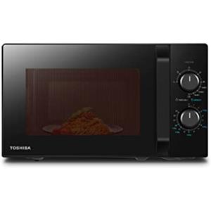 Toshiba MW2-MG20P(BK) 3-in-1 Forno Microonde Grill Combinato, 20 L, 5 Livelli di Potenza Regolabili, Timer, 800 W, Grill 1000 W, Nero