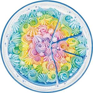 Ravensburger - Puzzle Circolare Rainbow cake, Collezione Circle of Colors 500 Pezzi, Idea regalo, per Lei o Lui, Puzzle Adulti