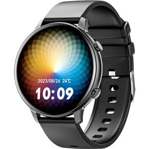 Hwagol Smartwatch Uomo Donna, Round Waterproof Fitness Tracker 140+ modalità Sportive Orologio Smartwatch con Contapassi/Cardiofrequenzimetro/SpO2/Cronometro per Android iOS