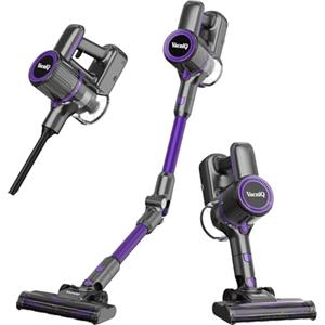 VacniQ Scopa Elettrica Senza Fili, Aspirapolvere Senza Fili Potente 210W, 6 in 1 Multifunzionale, Autonomia 20-40 Minuti, Testina Specializzata, Ideale per Auto, Casa, Ufficio(PURPLE)