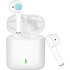 HAJIMA Cuffie Bluetooth, Cuffie Wireless con Microfono, Auricolare bluetooth senza fili, Cuffie In-Ear Impermeabili Con Microfono Stereo In-Ear Cuffie Wireless, 24 ore Tempo di Gioco, Controllo Touch