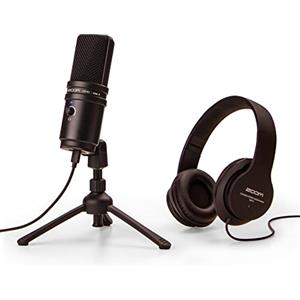 Zoom - ZUM-2PMP - Kit Podcast USB con Microfono USB/Cavo/Cuffie/Treppiede