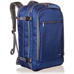 Amazon Basics - Zaino da viaggio/bagaglio a mano, Taglia unica, Blu navy - 50L
