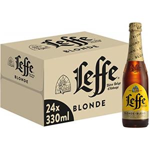 Leffe Blonde, Birra Bottiglia - Pacco da 24x33cl