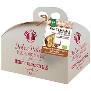 Probios Dolce Natale con Bagna al Rhum Bio - Senza Uvetta e Canditi - 500 g