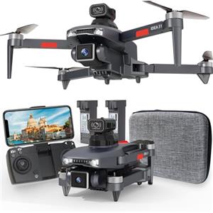 TTROARDS 31 Brushless Motor Drone with 2 Cameras, 360° Obstacle Avoidance 4K Camera Suitable for Adults 4K Photo Drone Video 5G WiFi Video FPV Quadcopter for Beginners 2 Batteries