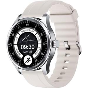 TOOBUR Orologio Smartwatch Uomo Donna con Lunetta in Metallo, Chiamate Risposta, 100 Sport, Contapassi e Cardiofrequenzimetro, Impermeabile IP68 per il nuoto, Compatibile con iOS Android