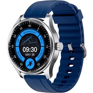 TOOBUR Orologio Smartwatch Uomo Donna con Lunetta in Metallo, Chiamate Risposta, 100 Sport, Contapassi e Cardiofrequenzimetro, Impermeabile IP68 per il nuoto, Compatibile con iOS Android