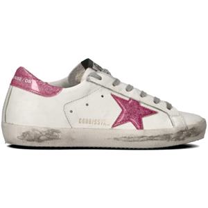 GOLDEN GOOSE Sneaker donna bianca/rosa in pelle