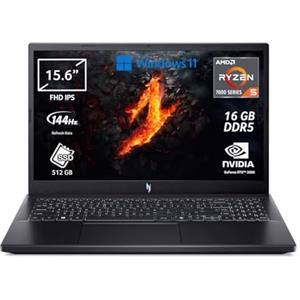 Acer Nitro V 15 ANV15-41-R51W Notebook Gaming, Processore AMD Ryzen 5 7535HS, Ram 16 GB DDR5, 512 GB SSD, Display 15.6