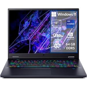 Acer Predator Helios 18 PH18-72-93AV Notebook Gaming, Intel Core i9-14900HX, RAM 64 GB DDR5, 4 TB SSD, Display 18