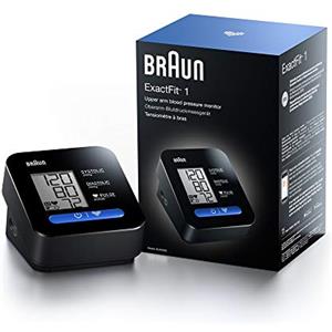 Braun ExactFit 1 Misuratore della Pressione Sanguigna per Braccio Superiore, Clinicamente Accurato, Funzionamento con un Solo Pulsante, Display Grande, Bracciale Universale, BUA5000EUV1AM