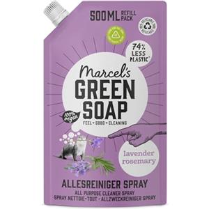 Marcel's Green Soap - Ricarica Spray Multiuso Lavanda & Rosmarino - Spray detergente - Risparmia il 76% di plastica - Ecologico - 100% Vegano - 97% Biodegradabile - 500 ML