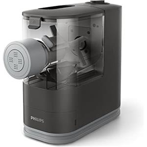 Versuni Philips Macchina Per La Pasta - Completamente Automatica, Con Auto Pesatura, 4 Trafile, Bianco/Champagne (HR2334/12)