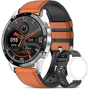 LIGE Smartwatch, Orologio Fitness Uomo con Chiamate Bluetooth Notifiche Messaggi Frequenza Cardiaca Monitor Impermeabile IP67 Activity Tracker 1.32