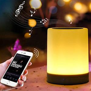 FAMKIT - Altoparlante Bluetooth con luce notturna, portatile, senza fili, controllo touch, altoparlante a LED a colori, supporto TF/SD, ottimo regalo di Natale/compleanno per ragazze/ragazzi