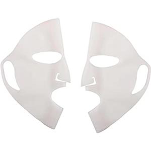 BOBOZHONG Maschera Facciale in Silicone, 2 Pezzi Maschera in Silicone Riutilizzabile Copertura Copri Maschera In Silicone con Gancio per Maschere per il Viso Evita l'evaporazione di Acqua ed Essenza Bianco