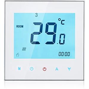 Decdeal Termostato intelligente per ambiente, riscaldamento ad acqua calda, programmabile 5 A, funzionamento manuale Smart Home