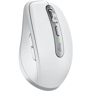 Logitech MX Anywhere 3S for Business - Mouse senza fili per professionisti, Windows/Mac/Chrome/Linux, Bluetooth, clic silenzioso, sicurezza Logi Bolt, compatto, 8K DPI, scorrimento MagSpeed-Pale Grey