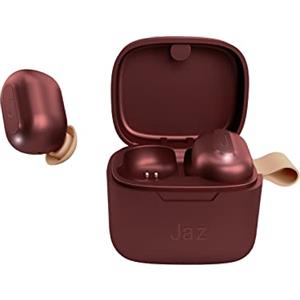 JAZ SBS JAZ Auricolari wireless TWS AIRON con custodia in metallo zigrinato, controlli touch, utilizzabili in mono con tecnologia Dual Leader, colore rosso melograno, Unica