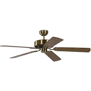 Pepeo Gmbh Ventilatore da Soffitto Potkuri Ottone, Antico / Quercia, 132 Cm