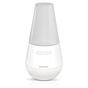 Soehnle Design Aroma Diffusore Valencia in bianco con tecnologia di nebulizzazione a ultrasuoni, nebulizzatore per la profumazione con acqua e olio profumato, diffusore di aromi con cambio di colore