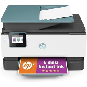 HP OfficeJet Pro 9015e 22A57B, Stampante Multifunzione a Getto d'Inchiostro A4 a Colori, Fronte e Retro Automatico, 22 ppm, Wi-Fi, HP Smart, 6 Mesi di Inchiostro Instant Ink Inclusi con HP+, Oasi