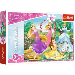 Trefl 916 18267 Eine Prinzessin sein, Disney Princess EA 30 Teile, für Kinder ab 3 Jahren 30pcs, Multicoloured