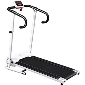 HOMCOM Tapis Roulant Elettrico Pieghevole per Allenamento a Casa o in Ufficio con Schermo LCD, 500W, Velocità Max 10km/h