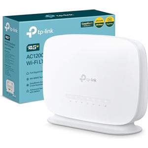 TP-Link Archer MR505 Router 4G+ Cat6 fino a 300Mbps, Wi-Fi Dual Band AC1200Mbps, Porte Gigabit LAN/WAN, Router WiFi con SIM, SIM Card Plug&Play, Tecnologia EasyMesh, Beamforming e MU-MIMO, APP Tether