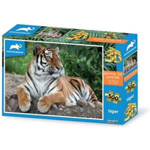 Grandi Giochi Discovery Tigre Puzzle lenticolare orizzontale, con 500 pezzi inclusi e confezione con effetto 3D-PU201000, PU201000