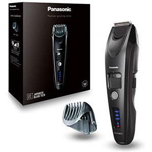 Panasonic ER-SB40-K803 Regolabarba da Uomo, Tagliacapelli Cordless Portatile Impermeabile, 20 Impostazioni di Lunghezza, Pettine, Funzionamento Senza Filo e con Cavo, Indicatore Batteria a LED, Nero