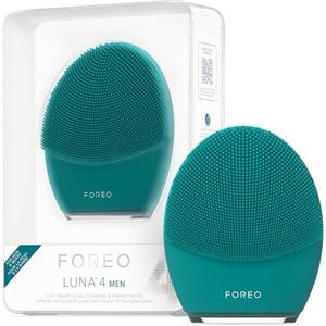 FOREO LUNA 4 MEN, spazzola detergente viso per pelle e barba, Massaggio viso rassodante, Spazzola viso anti-age, Favorisce l'assorbimento dei trattamenti, Ricaricabile tramite USB, Impermeabile