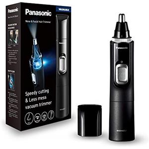 Panasonic ER-GN300-K503 Tagliapeli da Uomo, Rasoio Elettrico Premium, Tagliapeli Naso, Orecchie e Sopracciglia, Impermeabile, Funzionamento a Batteria, Nero