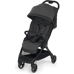 Foppapedretti Passeggino Leggero Ciao, per bambini 0-22 Kg (0-4 anni), Chiusura ad 1 mano, Self-Standing, Schienabile Regolabile, Ruote Ammortizzate, Porta Oggetti, Telaio in Alluminio, Grigio