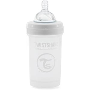 Twistshake Biberon anti-coliche 180 ml per Neonati e più - Bianco