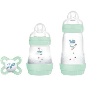 MAM Starter Set di 2 Biberon Easy Start Anticolica, 160ml e 260 ml con Tettarella in Silicone SkinSoft, con Ciuccio Original Start, 0+ Mesi, Neutro