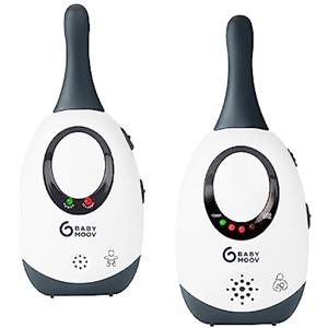 Babymoov Babyphone Simply Care Audio con funzione VOX, doppio allarme e 2 adattatori, portata 300 m, grigio, 03 milliliters, 0.28 kilograms, 1 unità, 1